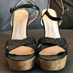 House of Harlow 1960 Cork Wedge Platforms